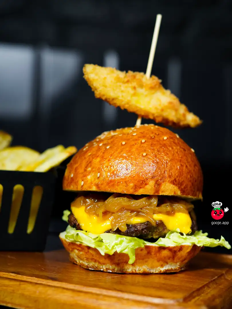 برگر روت 66 با سیب زمینی