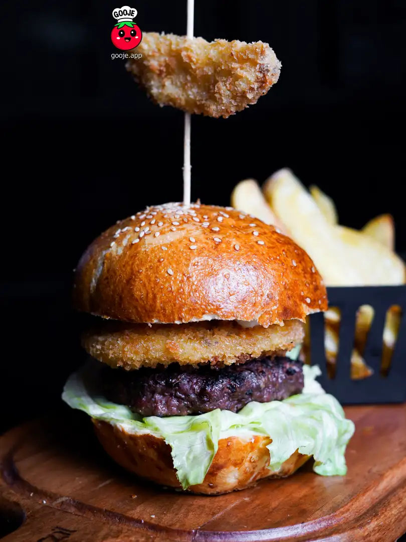 فت برگر با سیب زمینی