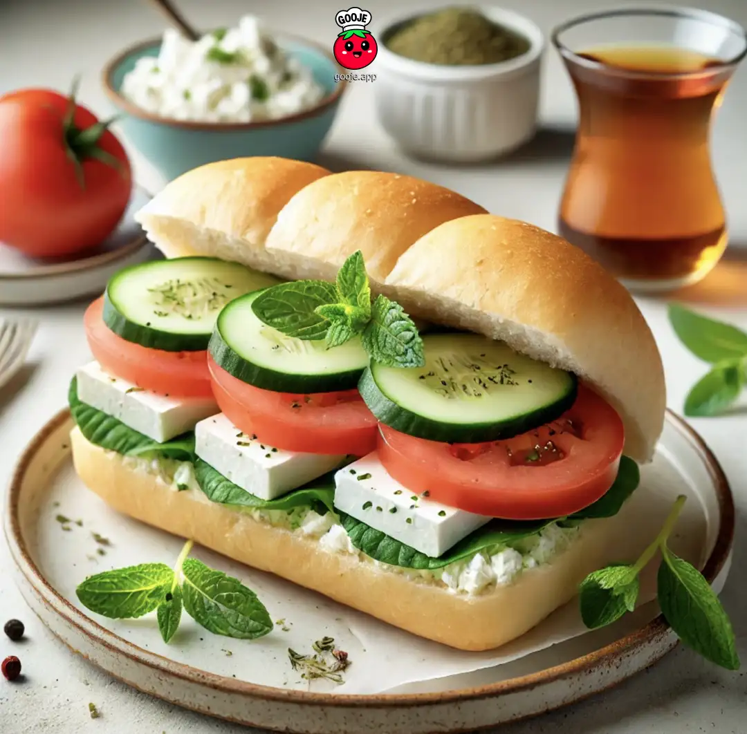 آچما پنیر خیار گوجه