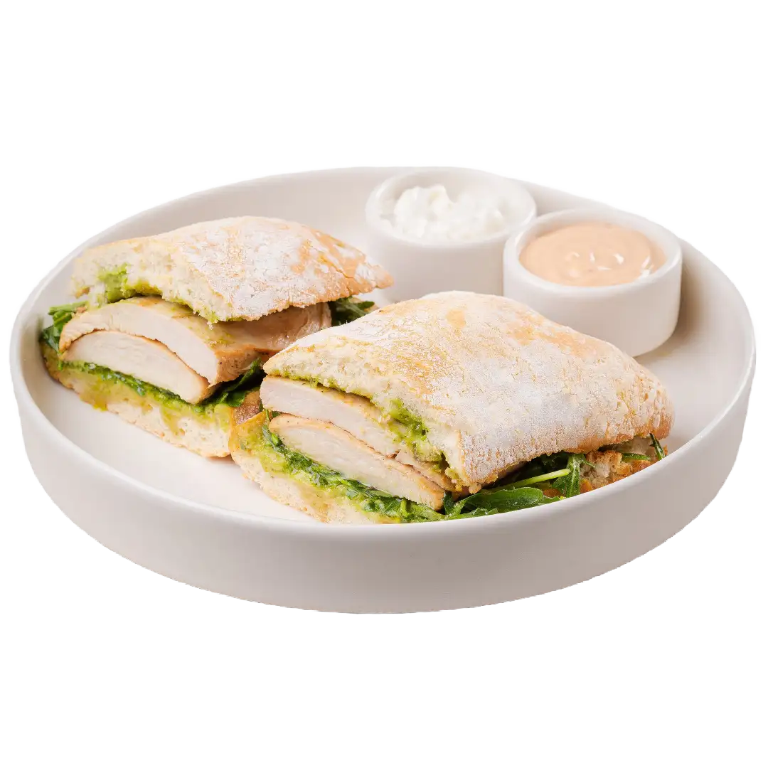 چاباتا مرغ و پستو