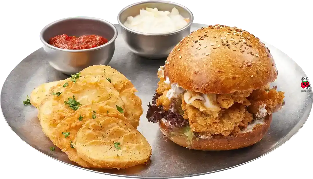 برگر مرغ سوخاری