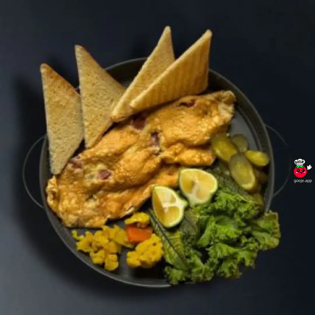 املت قارچ و پنیر