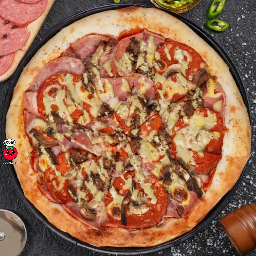 پیتزا مخصوص دژاوو ایتالیایی 32 سانتی متری