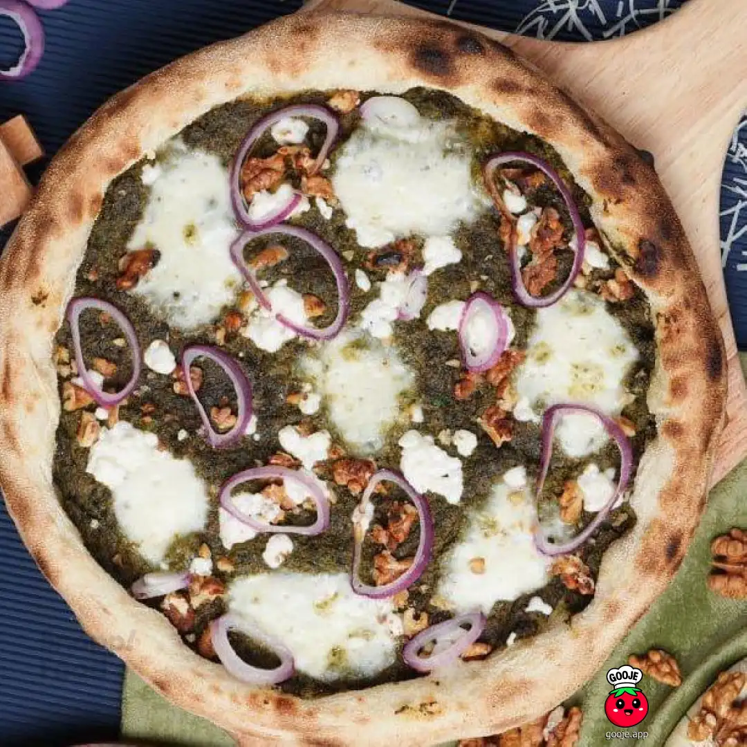 پیتزا پستو و گردو ایتالیایی 32 سانتی متری