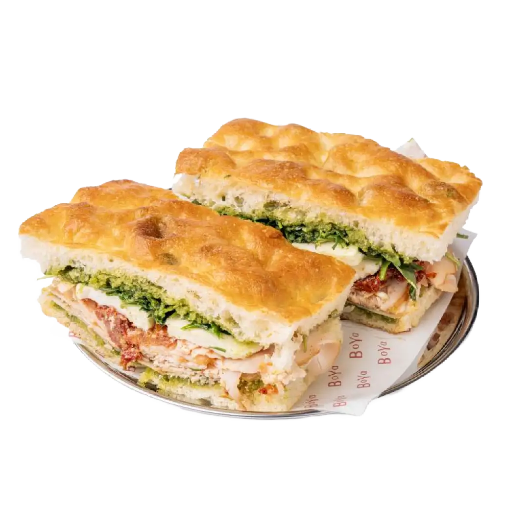 Smokey Beef Pesto Pistachio Schiacciata