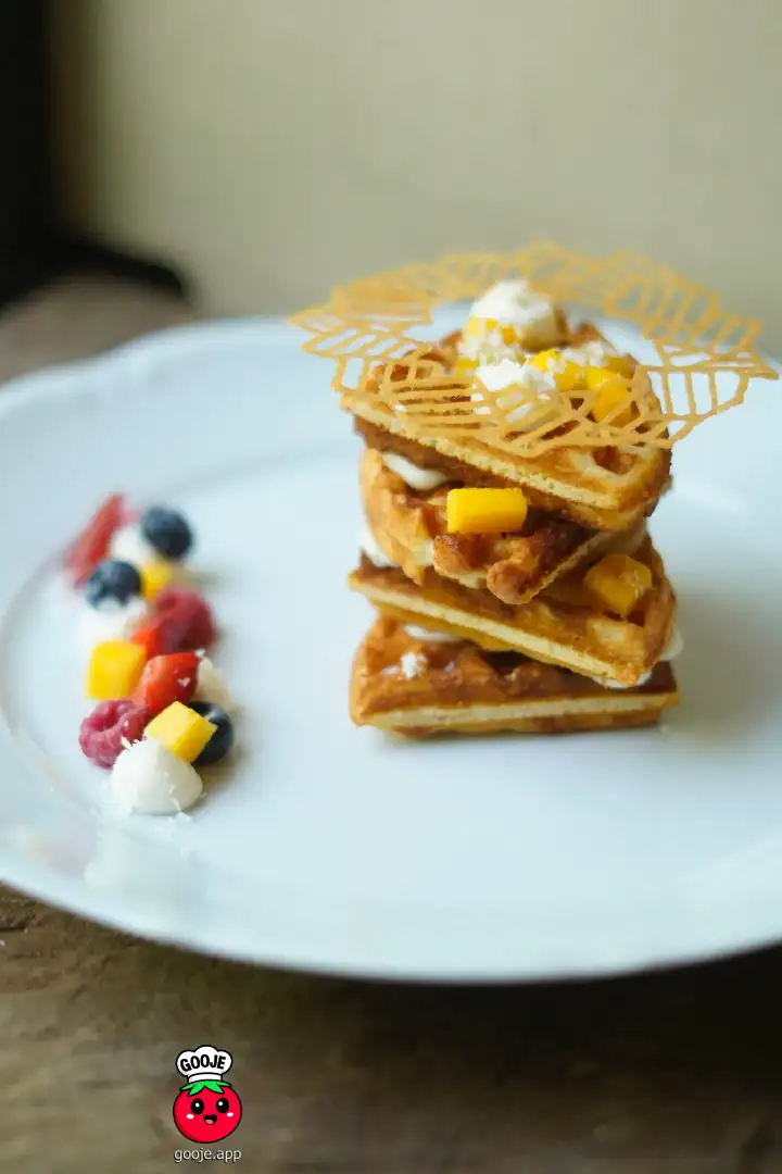 وافل نارگیل و انبه