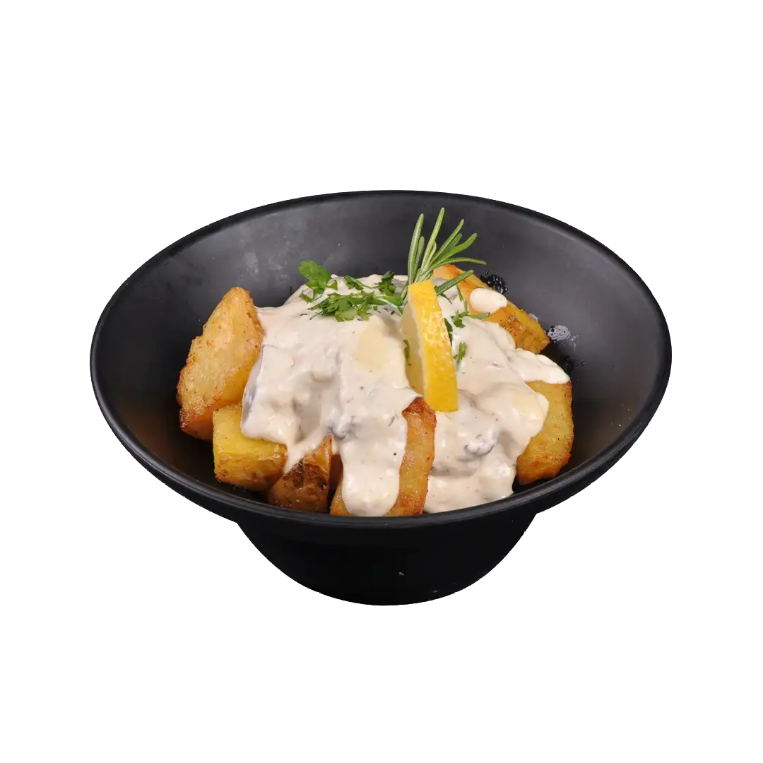 سیب‌زمینی تنوری با سس قارچ