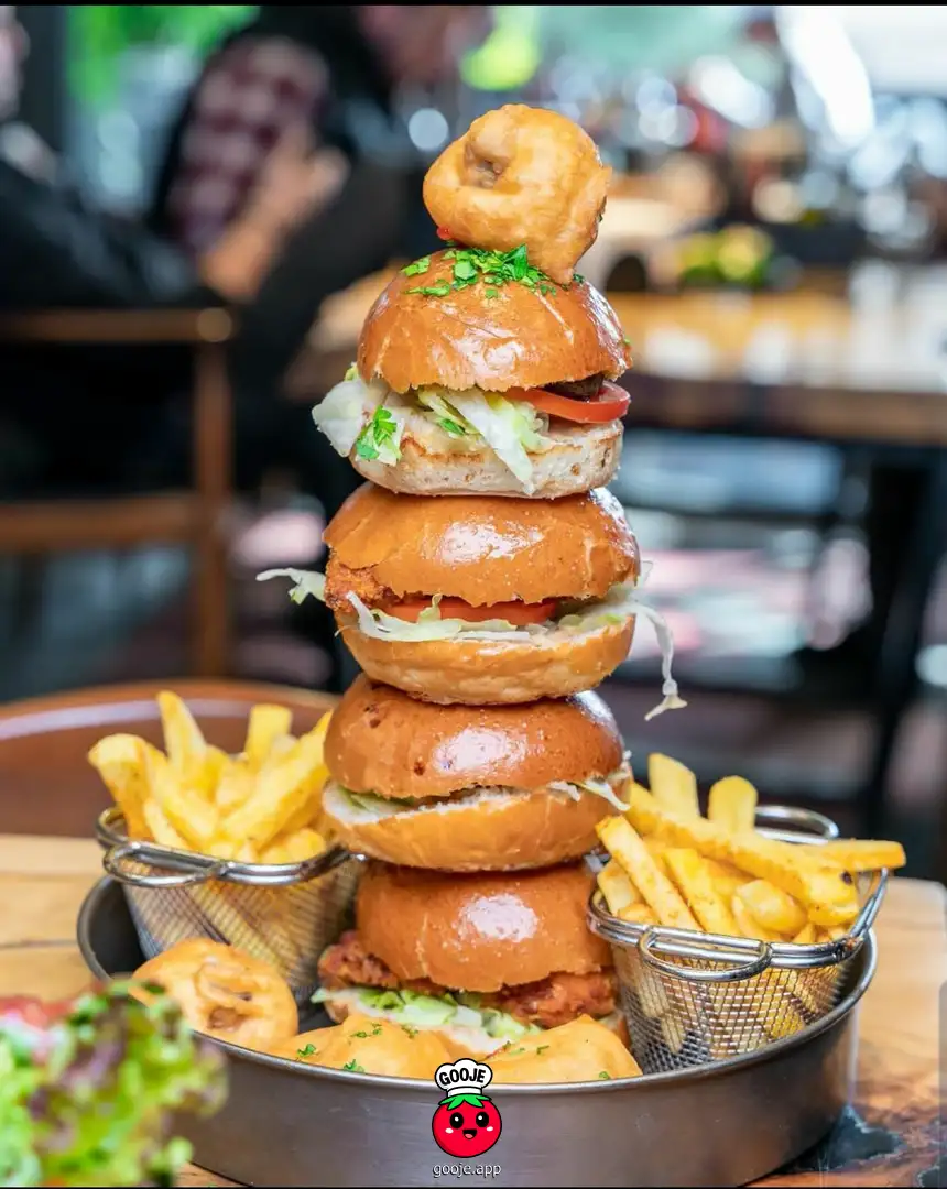 تراس برگر گوشت