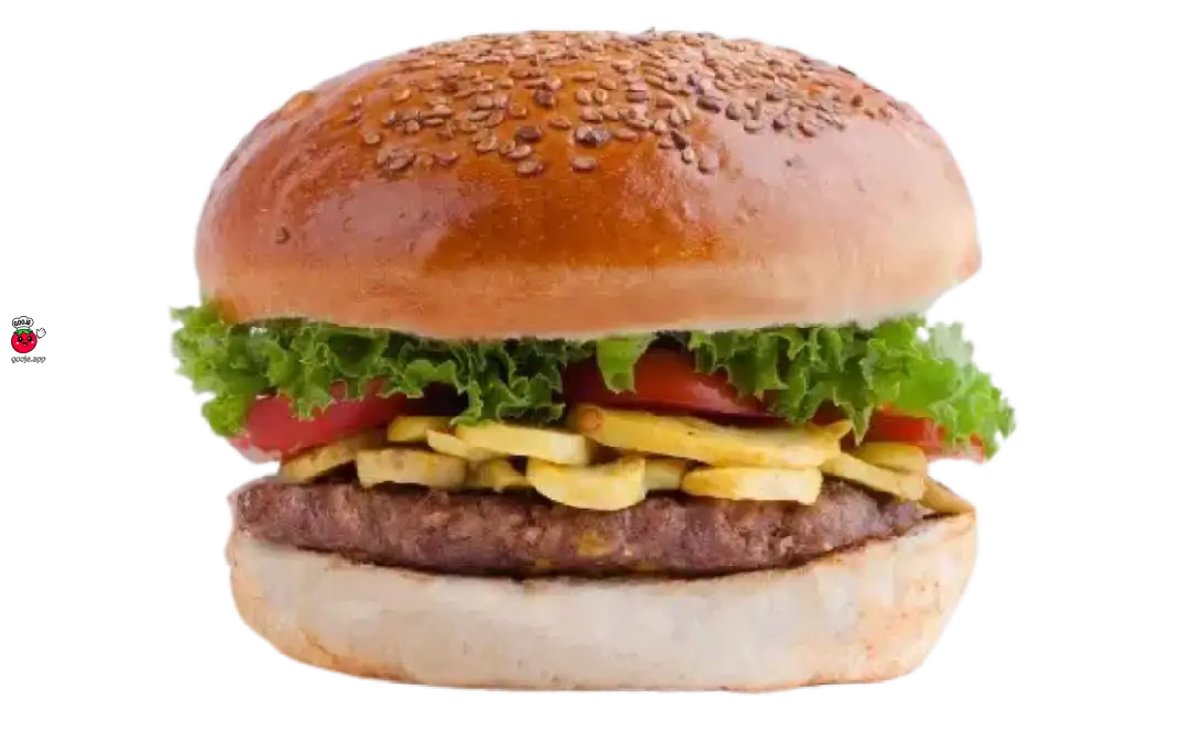 همبرگر با قارچ