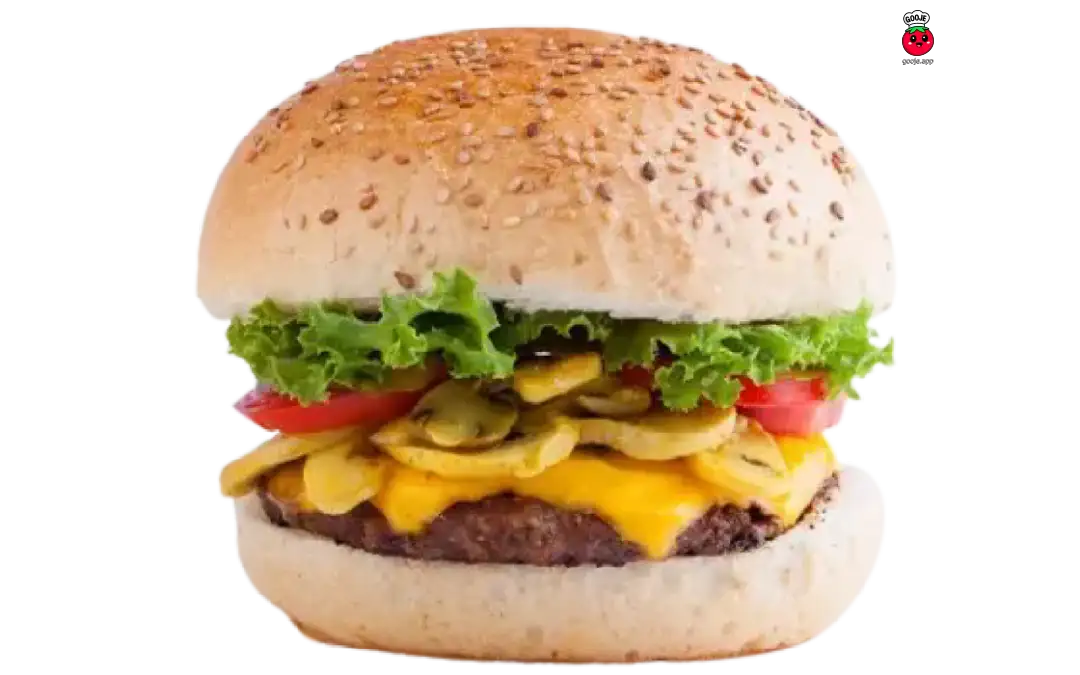 چیز برگر با قارچ