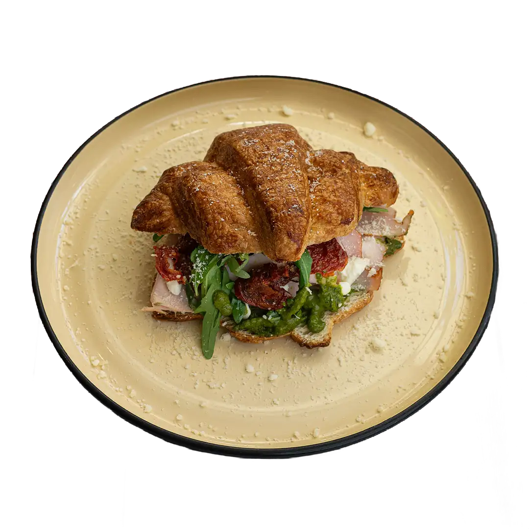 کراسان پنیر خامه ای و بوقلمون