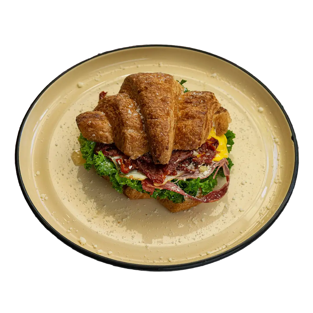 کراسان بیکن و تخم مرغ