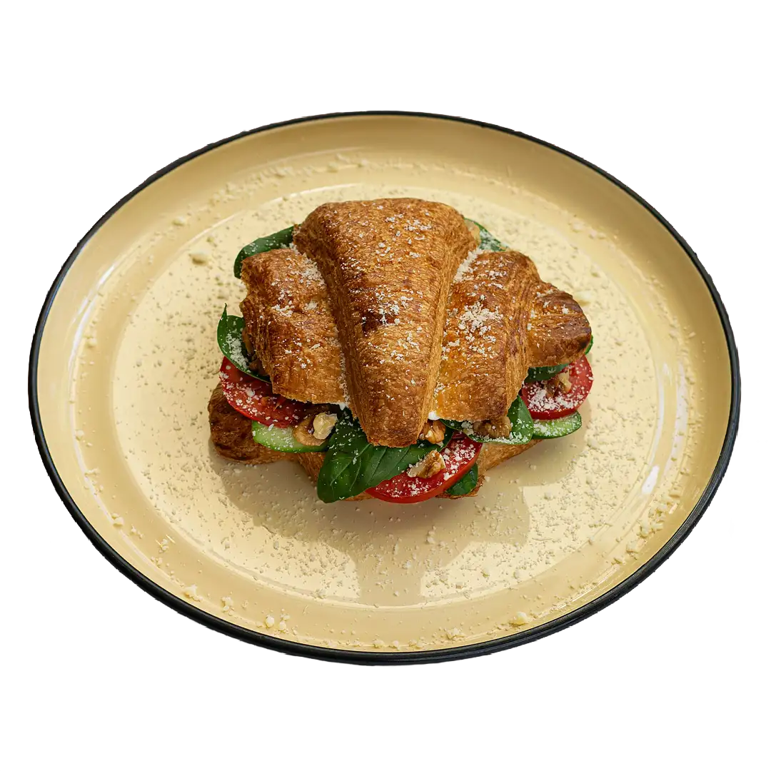 کراسان پنیر خامه ای و گردو