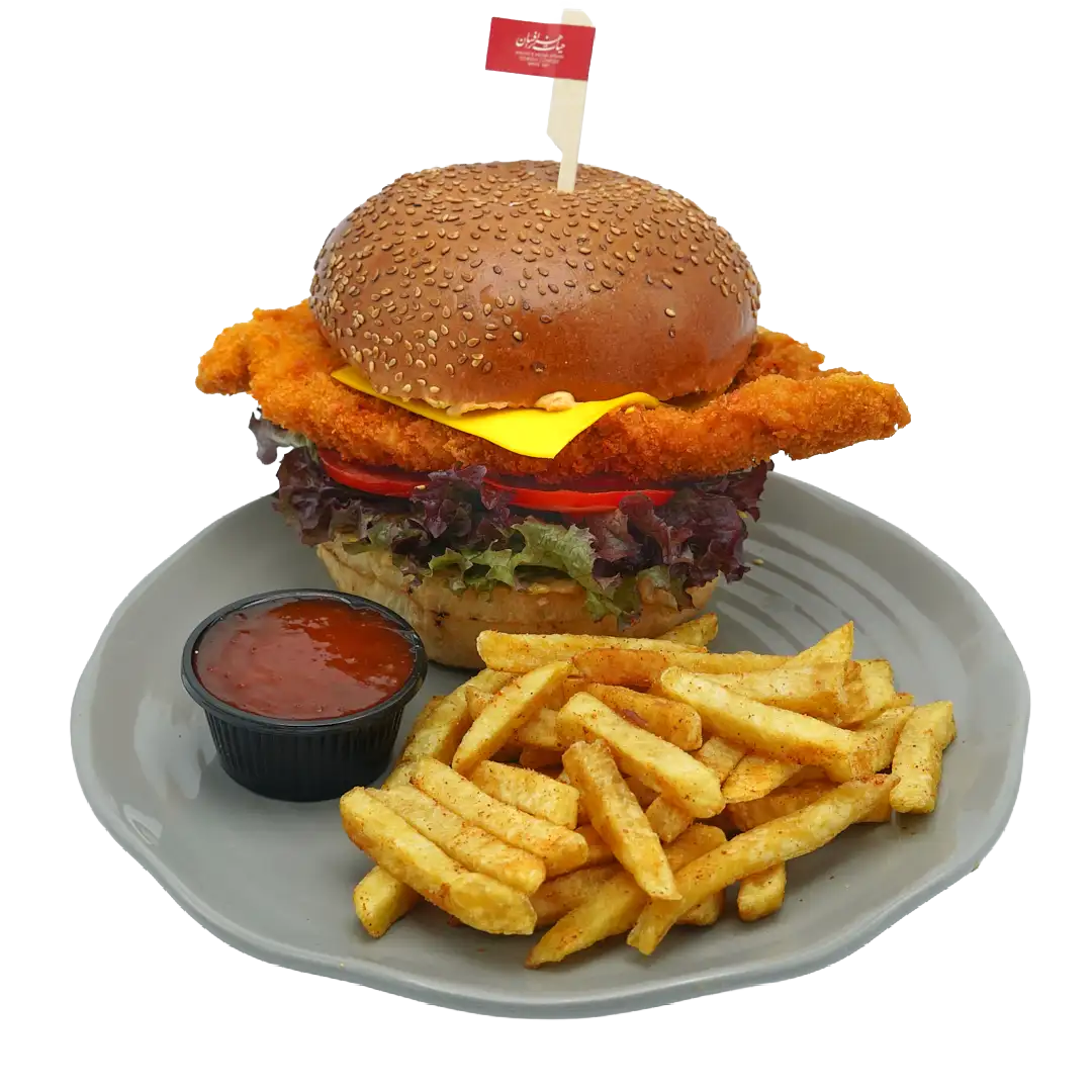 چیکن برگر سوخاری