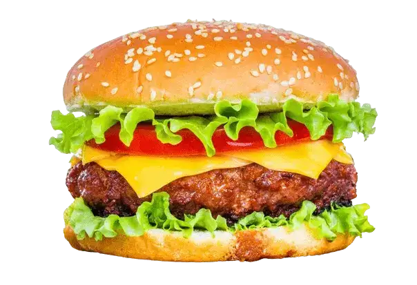 برگرهای آبدار و خوشمزه | غذاهای نزدیک با گوجه